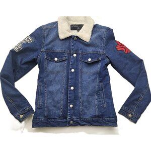 Kendall + Kylie Women's Denim Jacket - Size Medium – Sherpa Lined